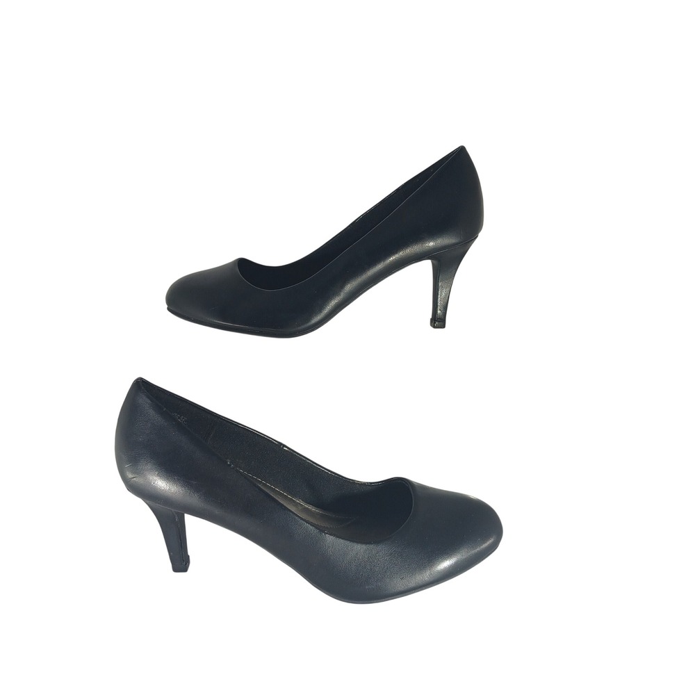 Comfort Plus by Predictions Pumps 6.5 Black Round Toe Stiletto Office Heels
